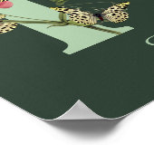 Schmetterlinge Blumen Monogramm Initiale R Persona Poster (Ecke)