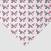 Schmetterlinge Blumen Muster Seidenpapier (Ausschnitt)