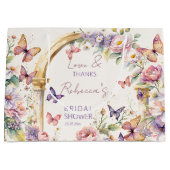 Schmetterlinge Blumengeweih für Brautparty Große Geschenktüte (Vorderseite)