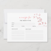 Schmetterlinge Blumenkrebskarten für Brautparty Einladung (Vorderseite)