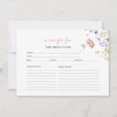 Schmetterlinge Blumenkrebskarten für Brautparty Einladung (Vorderseite)