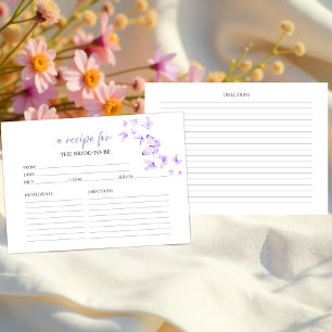 Schmetterlinge Blumenkrebskarten für Brautparty Einladung