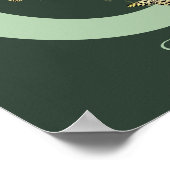 Schmetterlinge Blumenmonogramm Initiale O Personal Poster (Ecke)