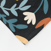 Schmetterlinge Blüte: Handgezeichnet Nahtlos. Fleecedecke (Ecke)
