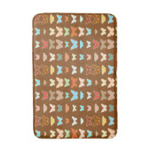 Schmetterlinge, braun, türkis und korallenfarben badematte (Vorderseite Vertikal)