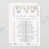 Schmetterlinge Brautparty-Spiel würde sie eher Einladung (Vorne/Hinten)