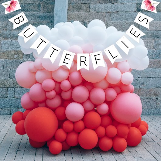 Schmetterlinge Brautparty Wimpelkette