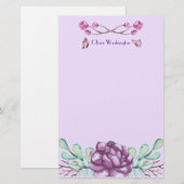 Schmetterlinge Briefpapier (Vorne/Hinten)