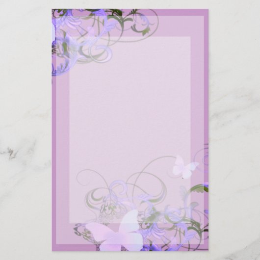 Schmetterlinge Briefpapier (Vorderseite)