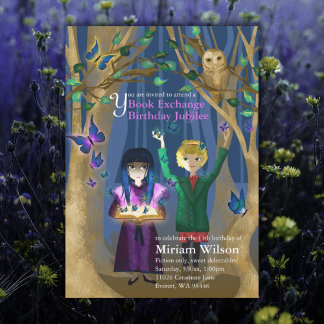 Schmetterlinge buchen Einladung zum Geburtstag ein