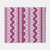 Schmetterlinge Burgundy Fleecedecke (Vorderseite (Horizontal))