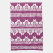 Schmetterlinge Burgundy Geschirrtuch (Vertikal)