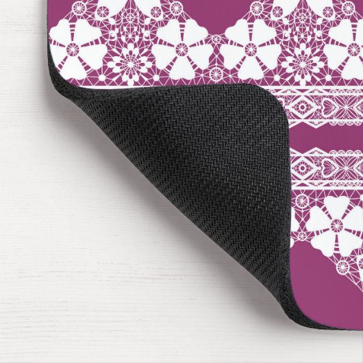 Schmetterlinge Burgundy Mousepad (Ecke)