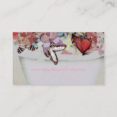 Schmetterlinge Butterfly Viktorianisch Visitenkarte (Rückseite)