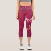 Schmetterlinge Capri Leggings (Vorderseite)