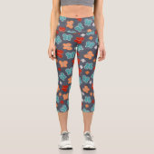 Schmetterlinge Capri Leggings (Vorderseite)