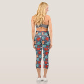 Schmetterlinge Capri Leggings (Rückseite)