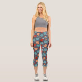 Schmetterlinge Capri Leggings (Vorderseite)