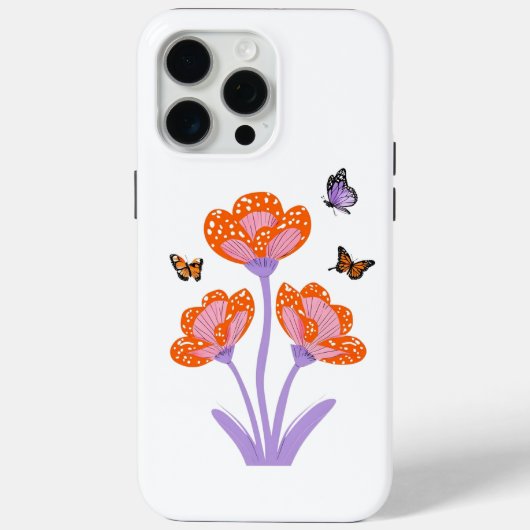 Schmetterlinge Case-Mate iPhone Hülle (Rückseite)