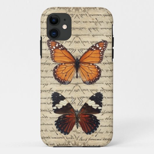 Schmetterlinge Case-Mate iPhone Hülle (Rückseite)