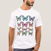 Schmetterlinge Clip Art T-Shirt (Vorderseite)