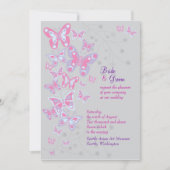 Schmetterlinge (Cool Chic) Einladung (Vorderseite)