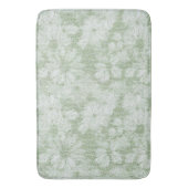 Schmetterlinge Daisy Textured Pattern in Lime Gree Badematte (Vorderseite Vertikal)