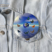 Schmetterlinge der blauen Erde Button (Beispiel)