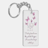 Schmetterlinge der Heilung Schlüsselanhänger (Vorderseite links)