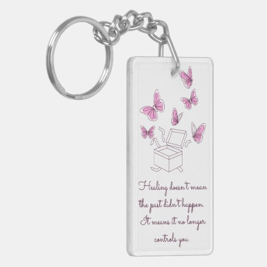 Schmetterlinge der Heilung Schlüsselanhänger (Vorderseite links)