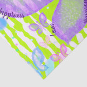Schmetterlinge der Liebe Joy Peace Happiness Harmo Seidenpapier (Detail)