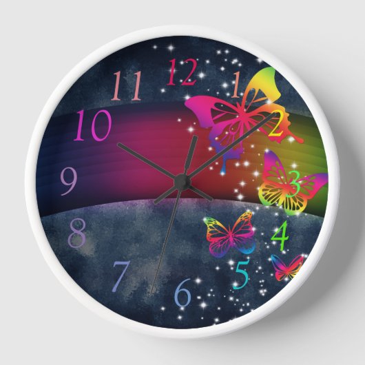 Schmetterlinge der Regenbogen-n Uhr (Vorderseite)