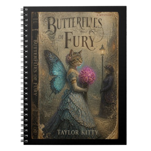 Schmetterlinge der Wut Feen Kitty Journal Notizblock (Vorderseite)