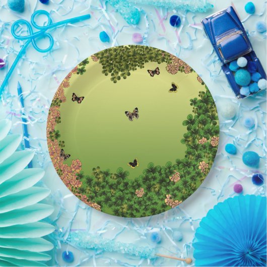Schmetterlinge des Morgens Pappteller (Party)