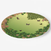 Schmetterlinge des Morgens Pappteller (Schrägansicht)