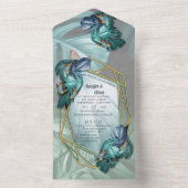 Schmetterlinge des Paradieses All In One Einladung (Innen Boden)