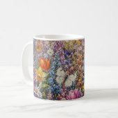 Schmetterlinge des Paradieses – Eine farbenfrohe W Kaffeetasse (Vorderseite Links)