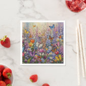 Schmetterlinge des Paradieses – Eine farbenfrohe W Serviette (Beispiel)