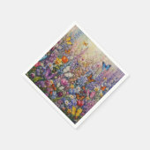 Schmetterlinge des Paradieses – Eine farbenfrohe W Serviette (Ecke)