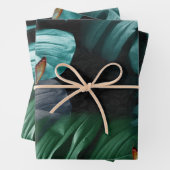 Schmetterlinge des Paradieses tropisches Türkis Geschenkpapier Set (Beispiel)