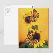 Schmetterlinge des Sommers 1 Postkarte (Vorne/Hinten)