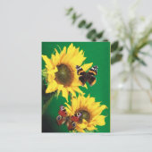 Schmetterlinge des Sommers 2 Postkarte (Stehend Vorderseite)