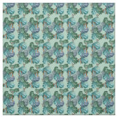 Schmetterlinge des tropischen Paradieses in der Bl Stoff (Muster)