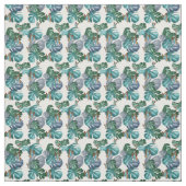Schmetterlinge des tropischen Paradieses in der Bl Stoff (Muster)