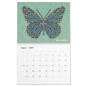 Schmetterlinge des Weltkalenders Kalender (Mär 2027)
