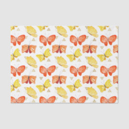 Schmetterlinge (Design 50 Gelb/Orange Serie) Seidenpapier