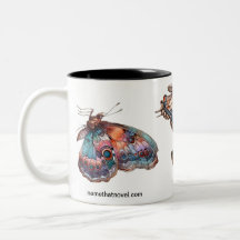 Schmetterlinge, die die neuartige Kaffee-Tasse nen