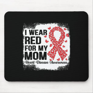 Schmetterlinge, die ich rot für meine Mama Heart D Mousepad