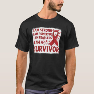 Schmetterlinge, die ich rot für meine Mutter Heart T-Shirt