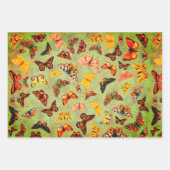 Schmetterlinge, die Papierfolien umhüllen Geschenkpapier Set (Vorderseite)